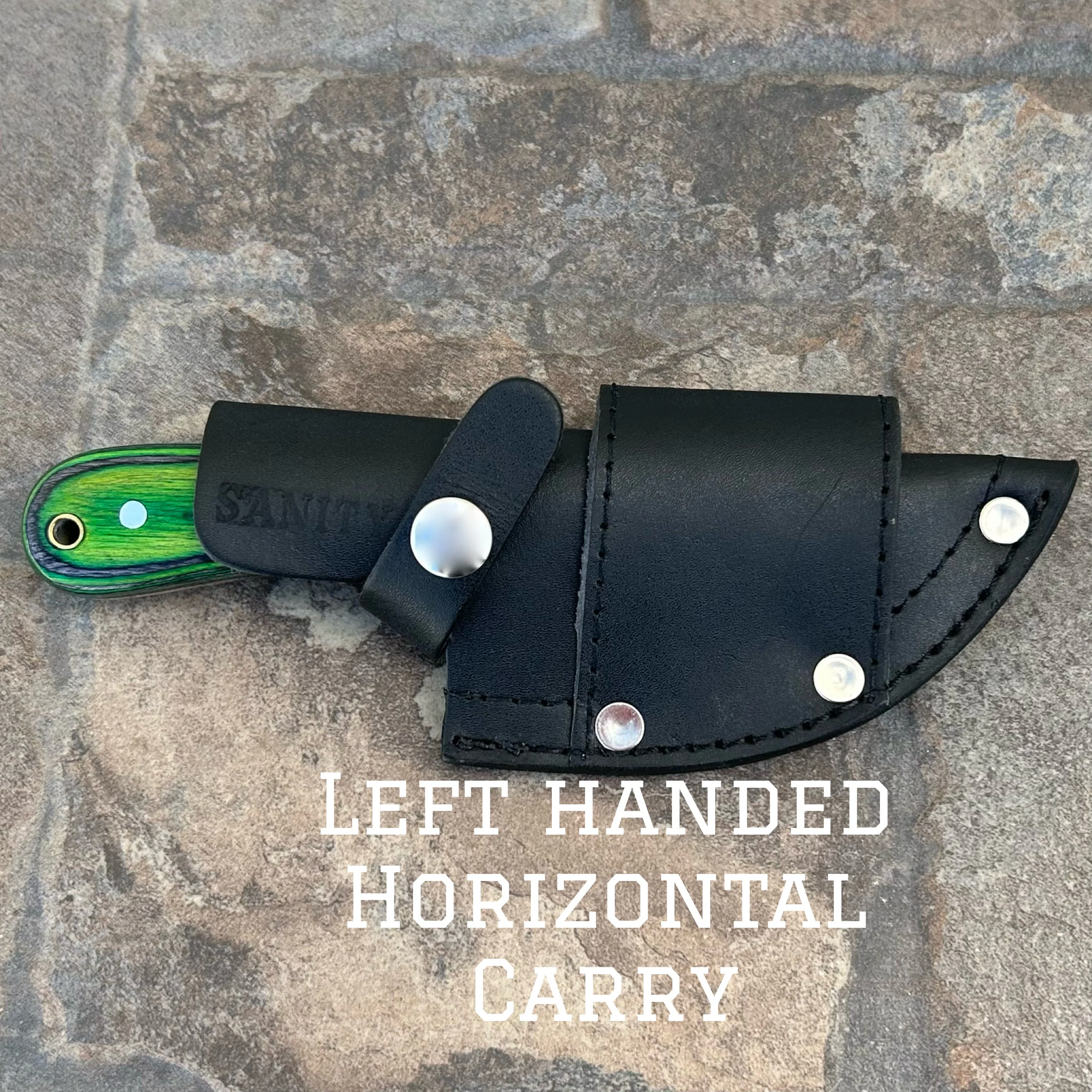 7” Jesse James - Green and Black  - D2 Steel - Horizontal & Vertical Carry - JJ008 - Image 3