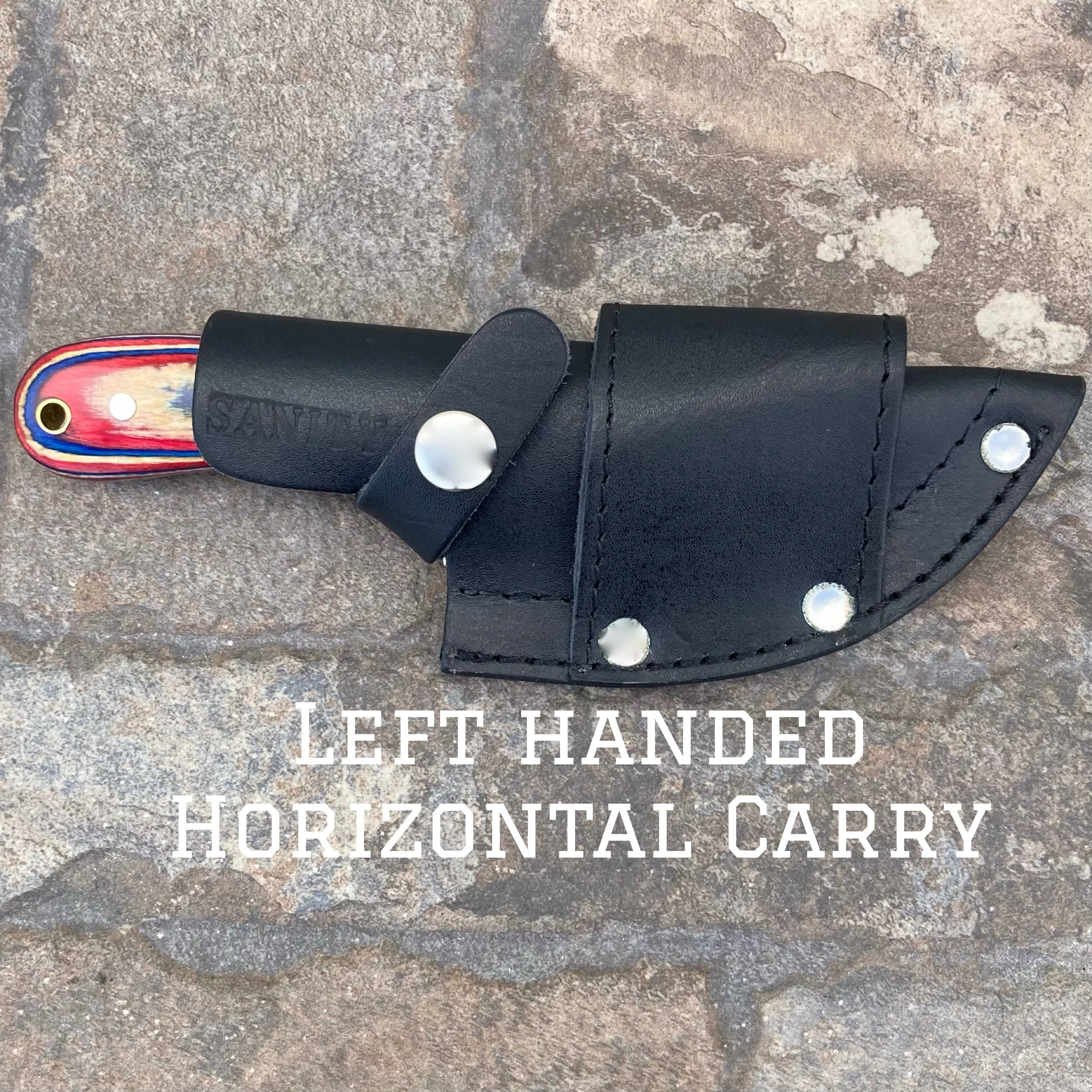 7” Jesse James -  Red/White/Blue Wood - D2 Steel - Horizontal & Vertical Carry - JJ016 - Image 4