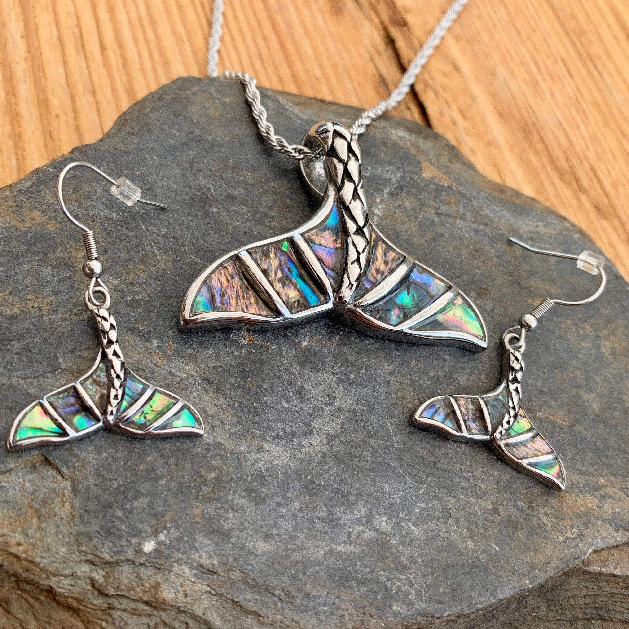 Sea Shell - Mermaid Tail Pendant - Rope Necklace - SK2577 - Image 4