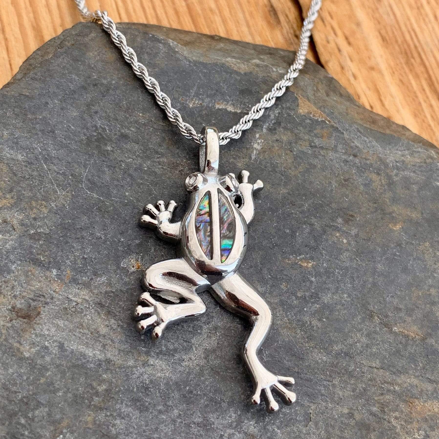 Sea Shell - Frog Pendant - Rope Necklace - SK2566 - Image 4