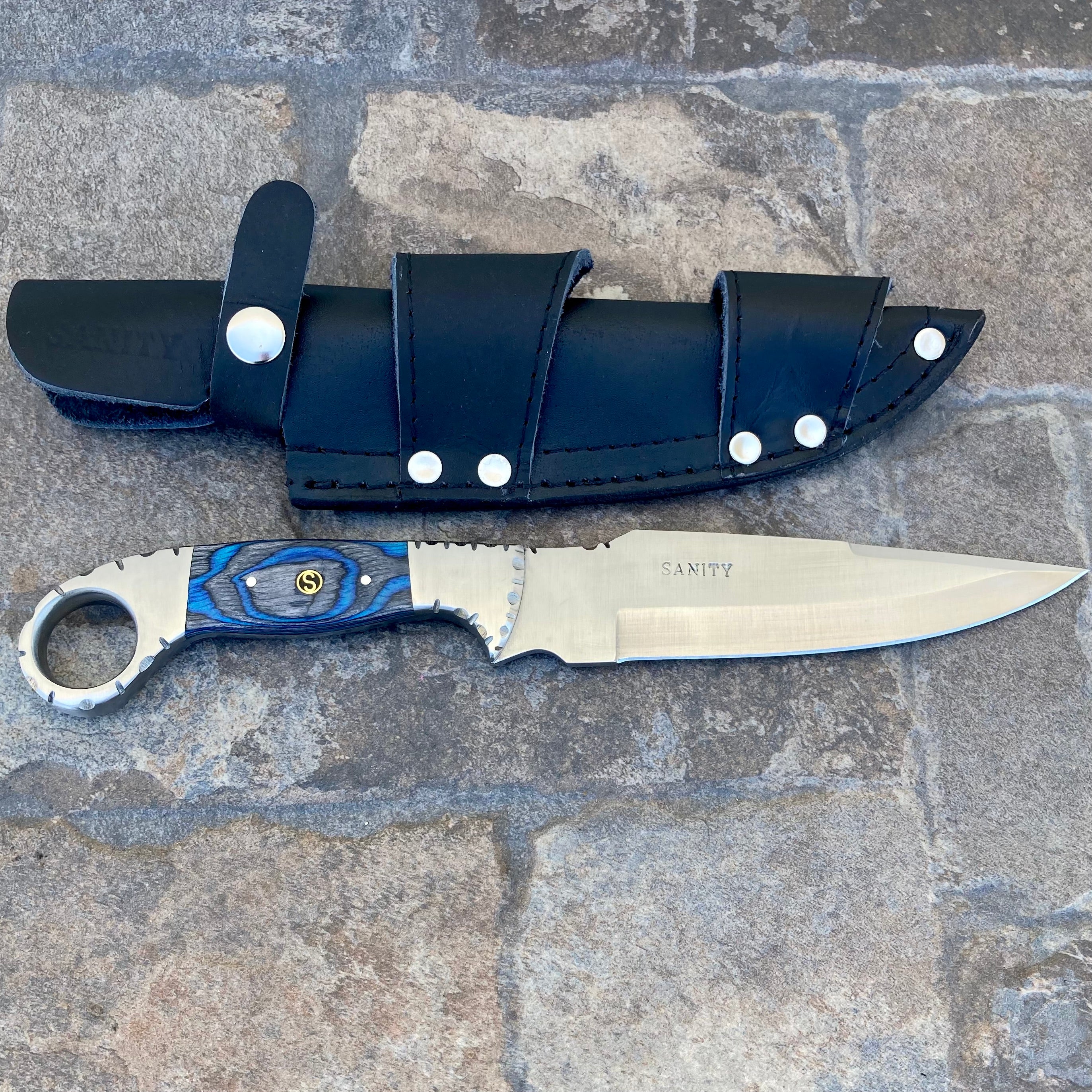 11" Al Capone - Blue & Black Wood - D2 Steel - Horizontal & Vertical Carry - ACD205 - Image 7