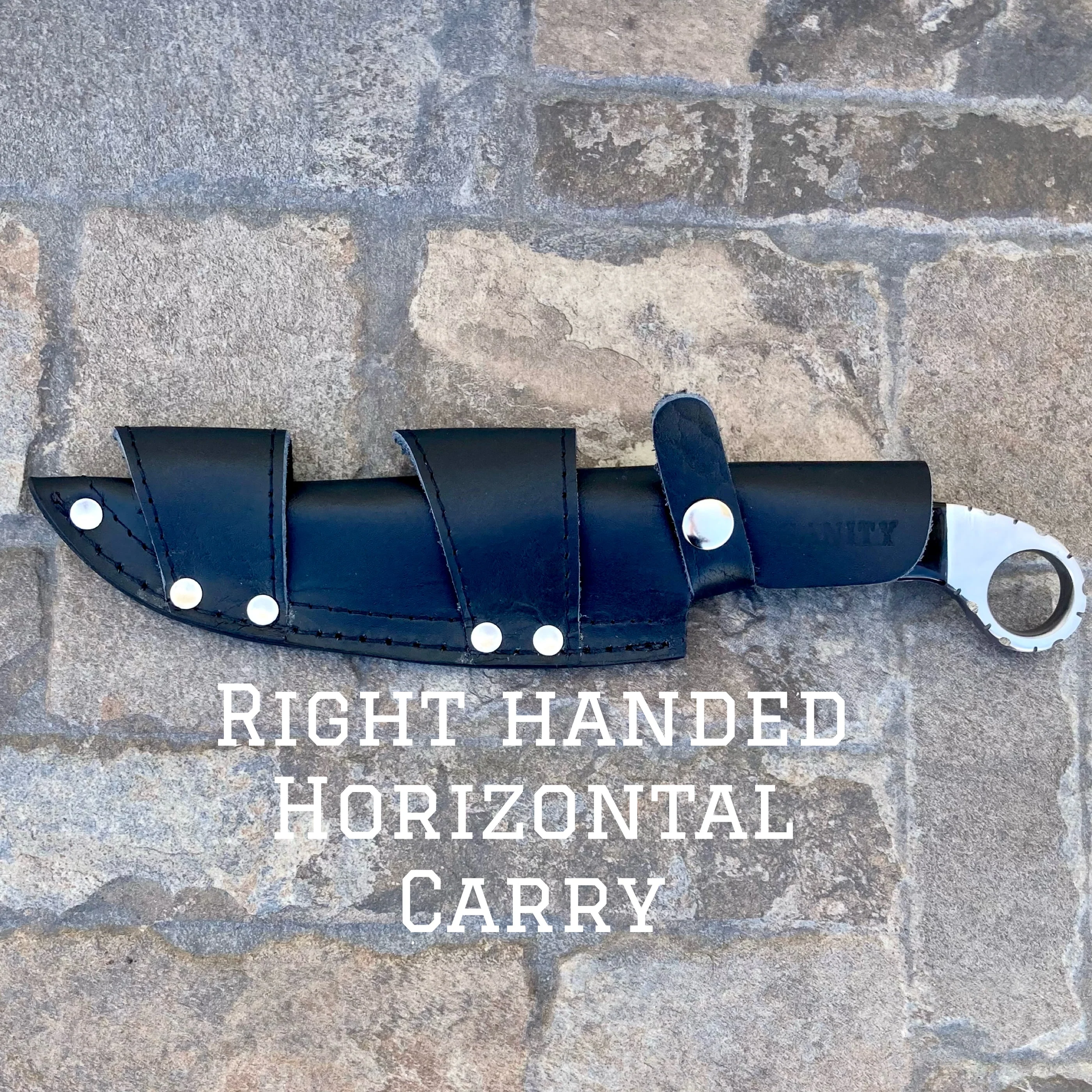 11" Al Capone - Red & Black Wood - D2 Steel - Horizontal & Vertical Carry - ACD206 - Image 3