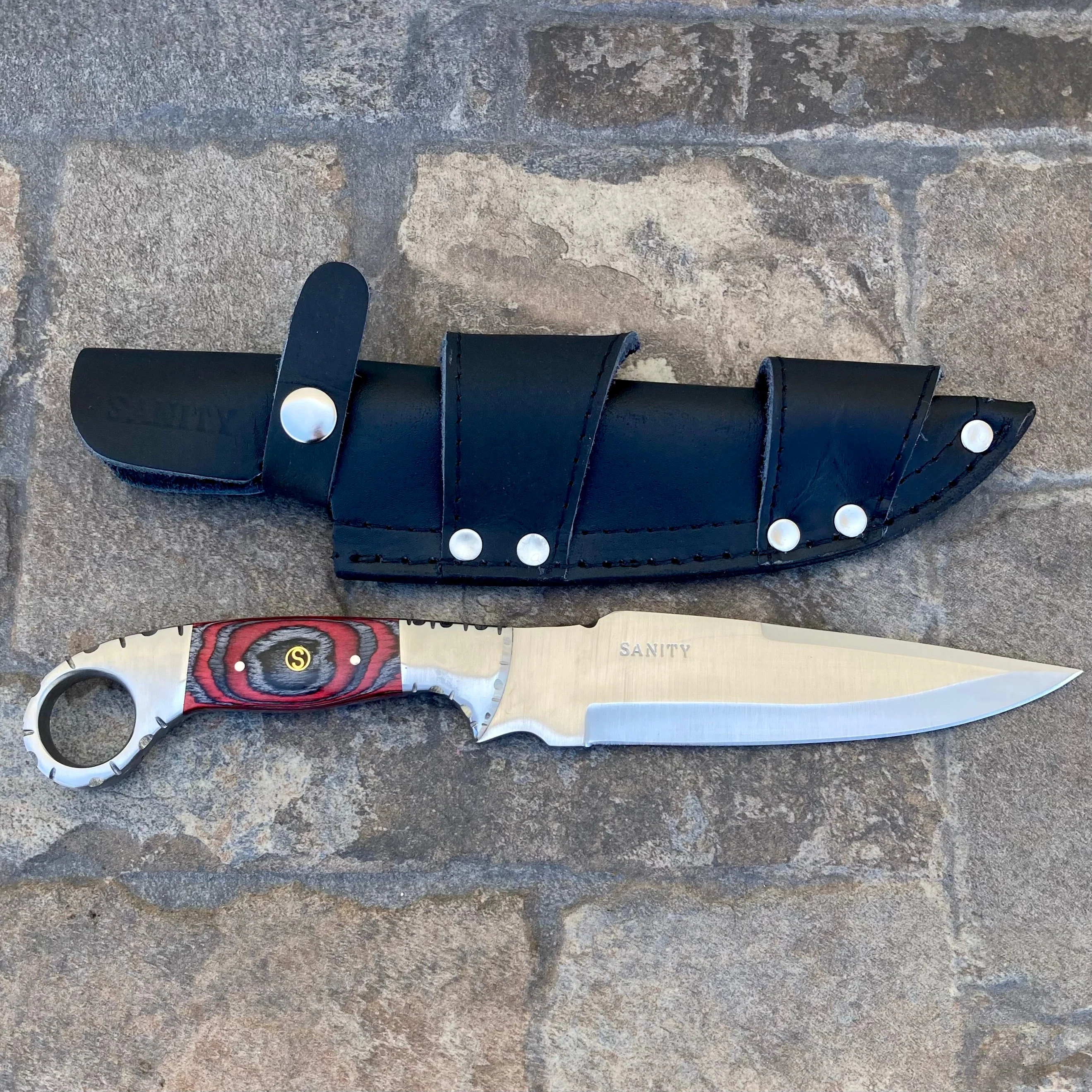 11" Al Capone - Red & Black Wood - D2 Steel - Horizontal & Vertical Carry - ACD206 - Image 7