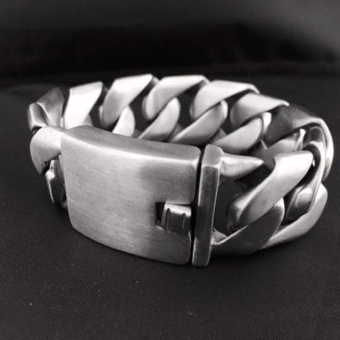 Bagger Bracelet - Brushed - 1.25" Wide - The Classic - B25 - Image 4