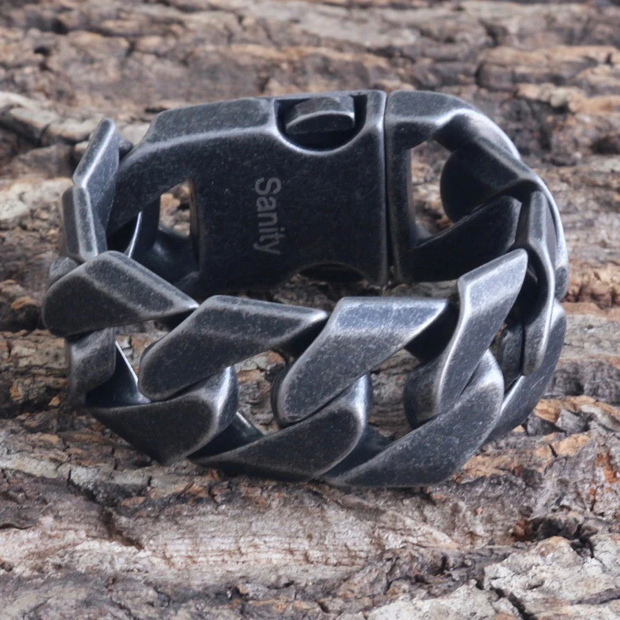 Bagger Bracelet - Galvanized - 1" Wide - The Custom - B20 - Image 3