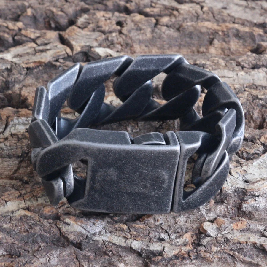 Bagger Bracelet - Galvanized - 1" Wide - The Custom - B20 - Image 4