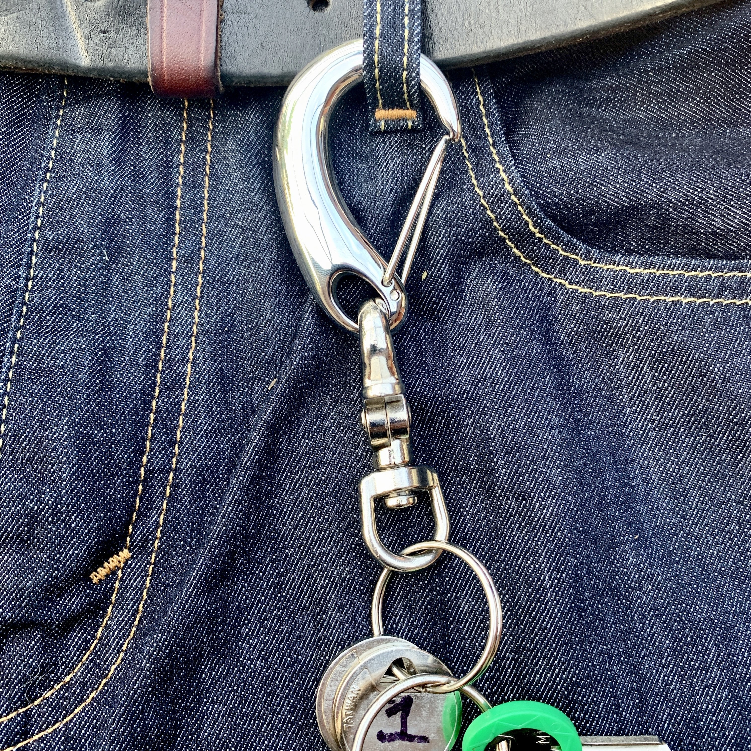 Belt Clip / Clasp - "The Hook" - Polished - Upgrade Your Wallet / Key Chain - WCC-03 - Image 3