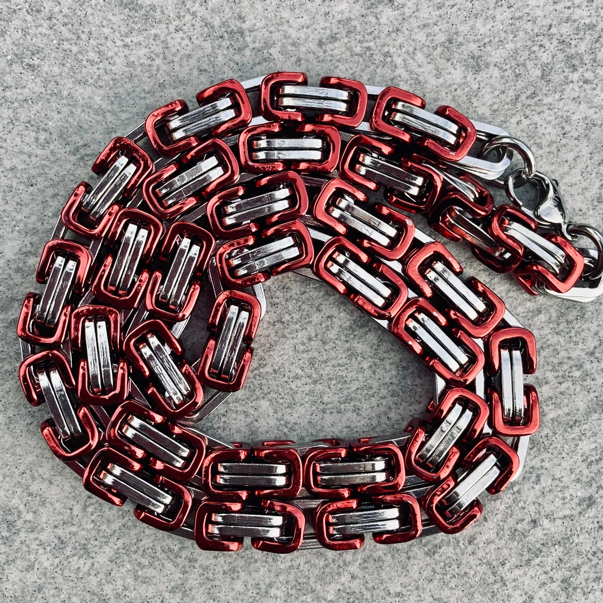 Daytona - Red & Silver - Deluxe - 1/4 inch wide CLEARANCE - Image 3