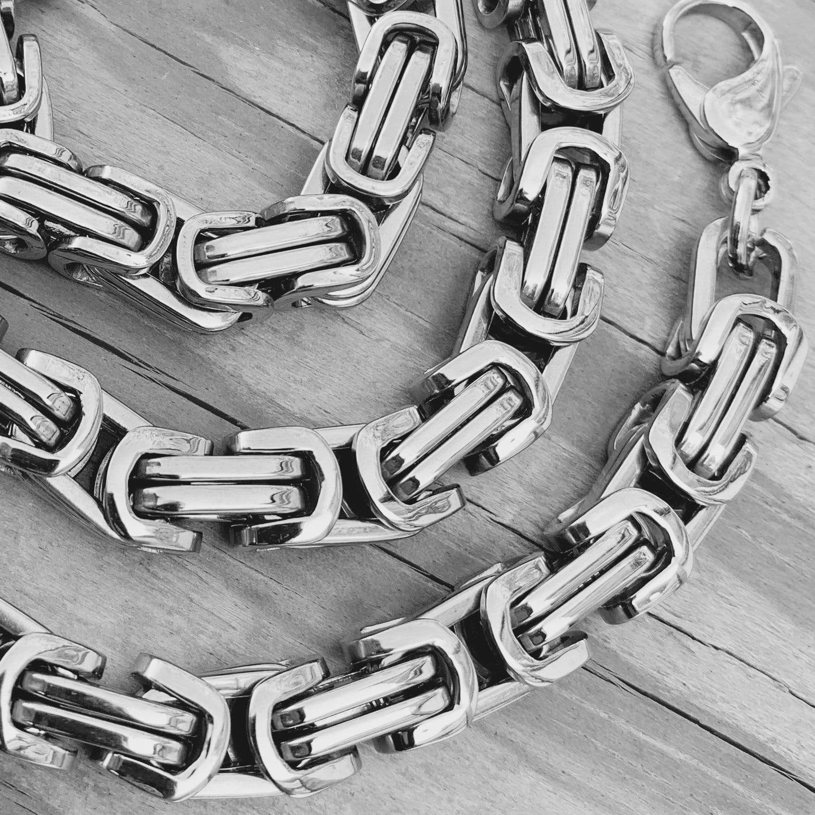 Daytona Necklace - Silver - Deluxe - 1/4 inch wide - Image 3