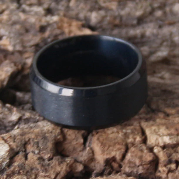 Sanity’s Band Ring Collection - Black Steel Ring - R56 - Image 6