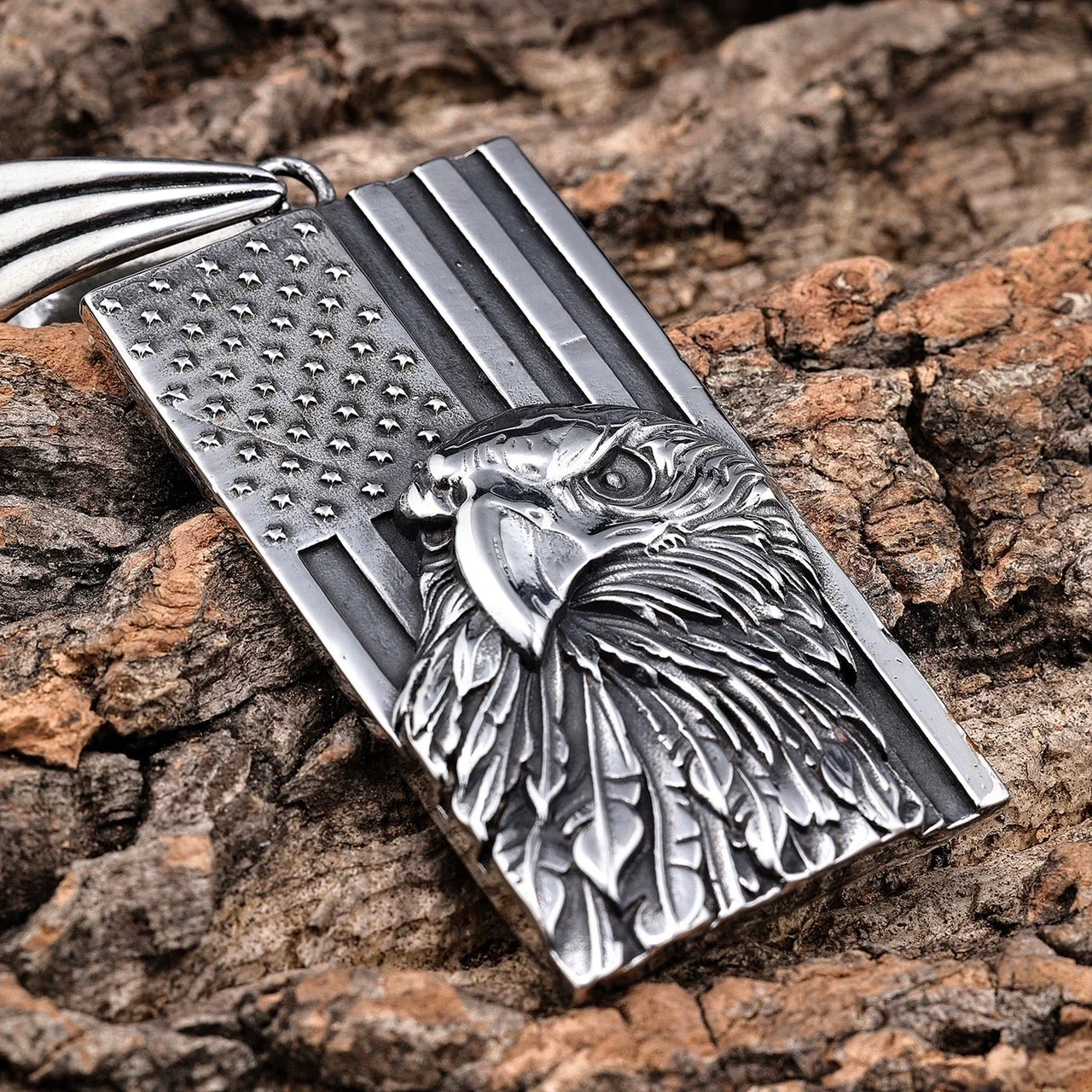 American Eagle with Flag - Pendant Only - SLC282 CLEARANCE - Image 3