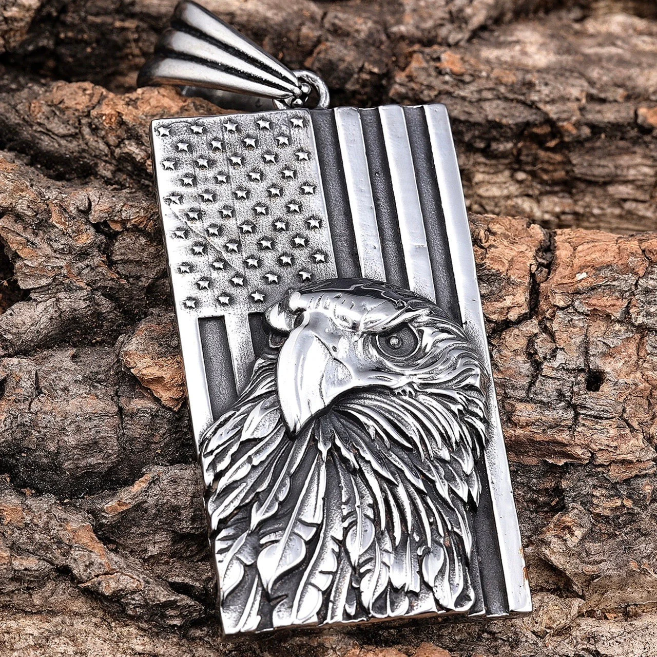 American Eagle with Flag - Pendant Only - SLC282 CLEARANCE - Image 4