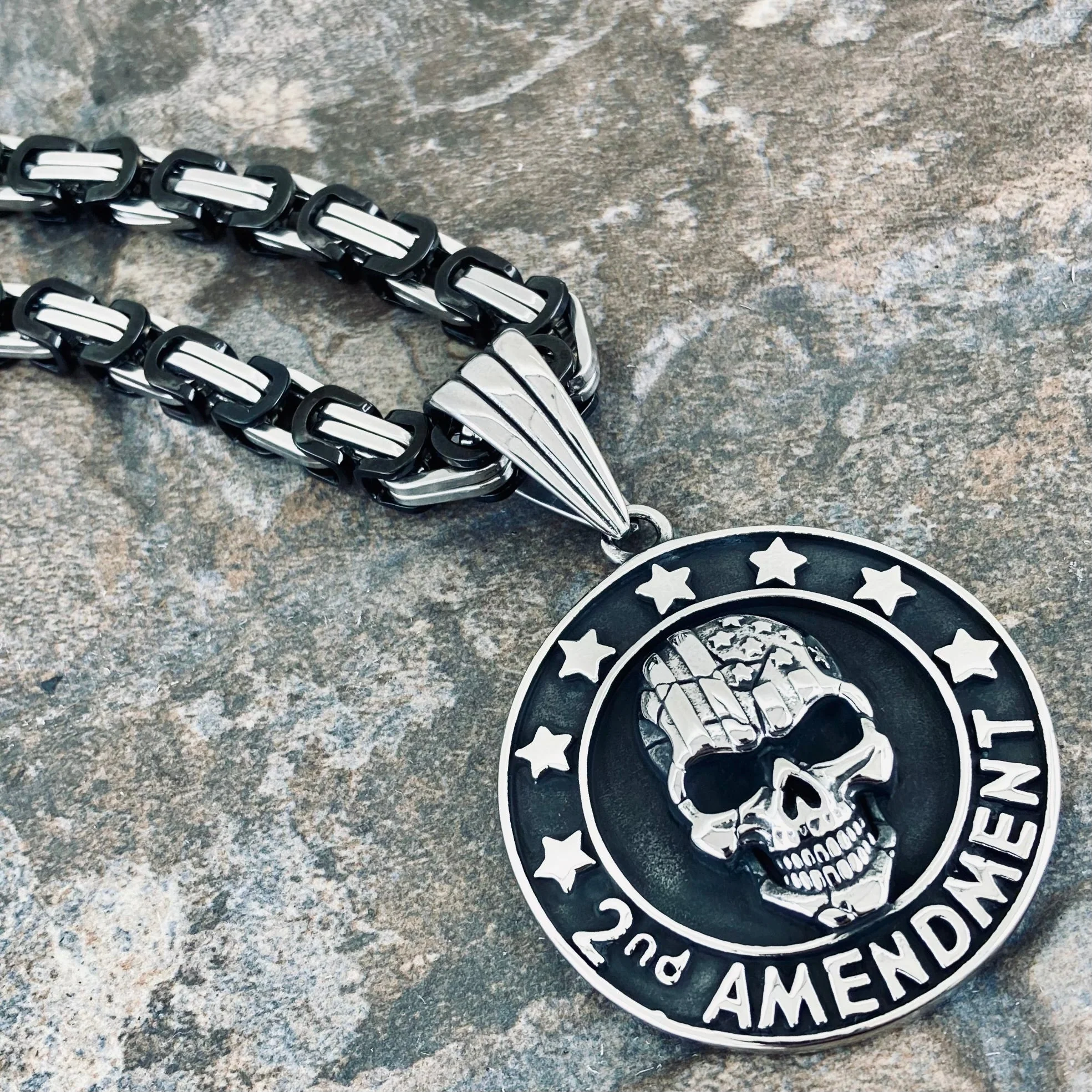 2nd Amendment Pendant - Necklace (442) - Image 3