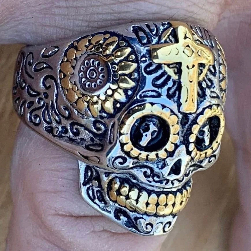 Skull Ring - Sugar Skull - R64 - Image 3