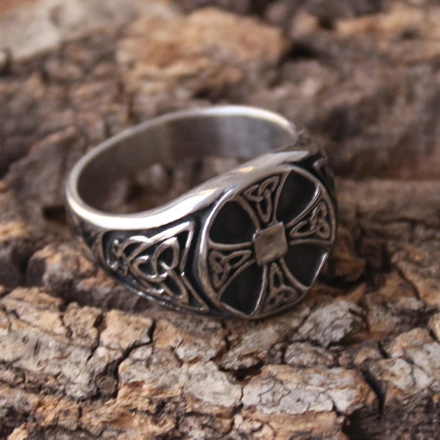 Cross Ring - Celtic Cross - R85 - Image 5
